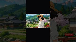 A Peaceful Day in a Cozy Village 🌿 | Relaxing story #shorts #animation #ghiblistyle #trending #viral