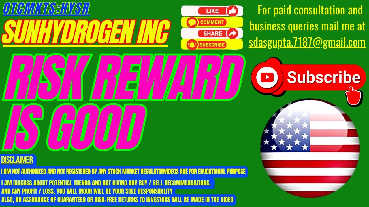 HYSR STOCK ANALYSIS | SUNHYDROGEN INC RISK REWARD IS GOOD