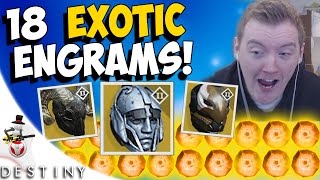 18 Exotic Engram Opening - EPIC LIVE REACTION - ALL NEW EXOTIC HELMETS!