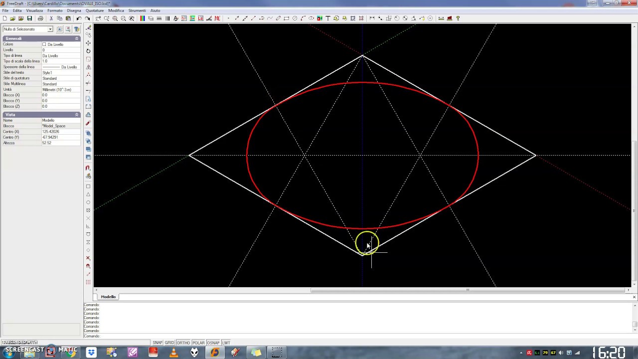 ASSONOMETRIA - Costruzione del Cerchio
