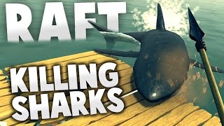 Raft - SHARK ATTACK! Building The Biggest Raft - Raft Gameplay (Sandbox Survival Game) screenshot 3