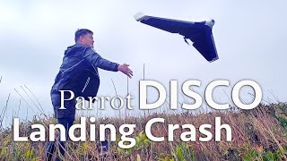 Parrot Disco, Landing Crash in 2021 (Lesson Learnt Sharing) [HD]