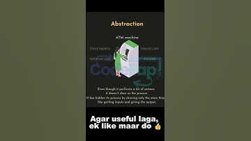 What is Abstraction? 🤯 Easiest Explanation with an ATM!
