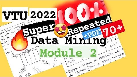 DMDW M2 Pass Pack 💯🤩 Super Important [+PDF] 🎯🔥🔥🔥 6SEM CSE #vtu #2022 #DMDW #18CS641