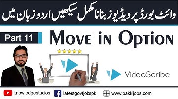 VideoScribe Whiteboard Animation Urdu Video Tutorial | Move in Option | Part 11