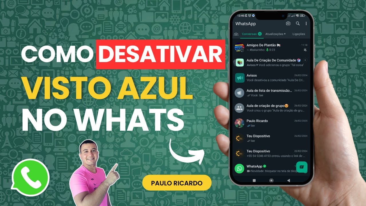 Como Desativar o Visto Azul no WhatsApp! 🚫👀 - YouTube