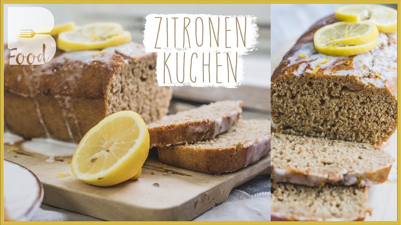 Zitronenkuchen Rezept - Saftig und kalorienarm - ohne Zucker