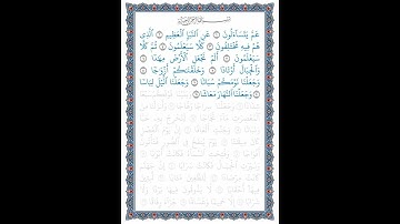 القرآن الكريم | جزء عم | قصار السور | تلاوة لسورة النبأ | الآيات 1-11 | القراءة بصوت طفل | 2023