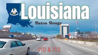 [4K] Baton Rouge, Louisiana | Driving Tour - I 12 & I 10 to Baton Rouge, 3/2024 🇺🇸 | 배턴루지, 루이지아나, 미국