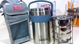 ❄️WINTER ESSENTIALS❄️ Vacuum Insulated Lunch Box | MILTON Opus Stainless Steel Tiffin Box 🍵 HOT FOOD