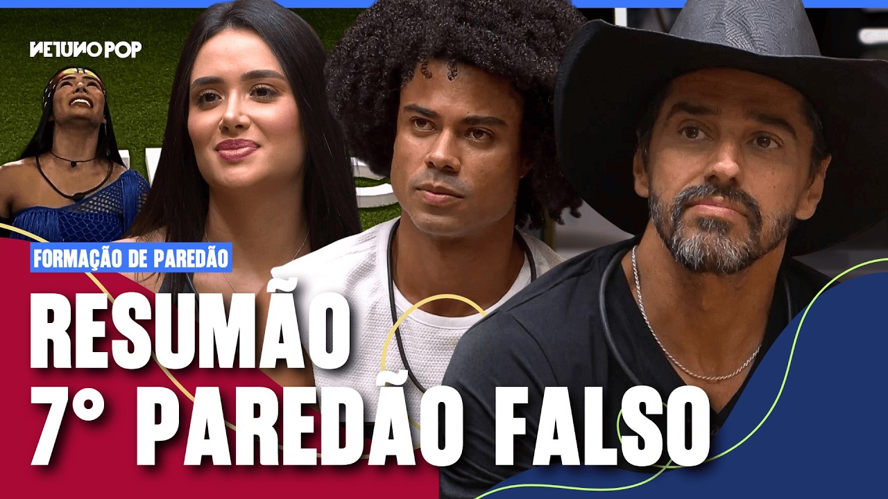 Resumo Paredão Falso BBB 26 | Alberto Caubói, Breno ou Jordana - quem vai ao quarto secreto?