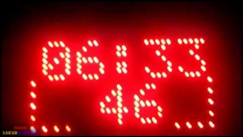 Cara Membuat Jam Digital Detik Bergeser Menggunakan Arduino Dengan Module LED Matrix P10