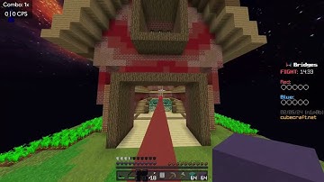 Cubecraft Bridges but its only drag clicking...