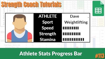Athlete Progress Bar Visualisation | Strength Coach Tutorials #113