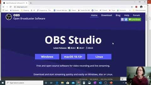 Using OBS Studio to Record a Powerpoint Presentation with Video Overlay