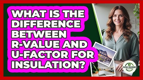 What Is The Difference Between R-value And U-factor For Insulation? - Eco Home Blueprint
