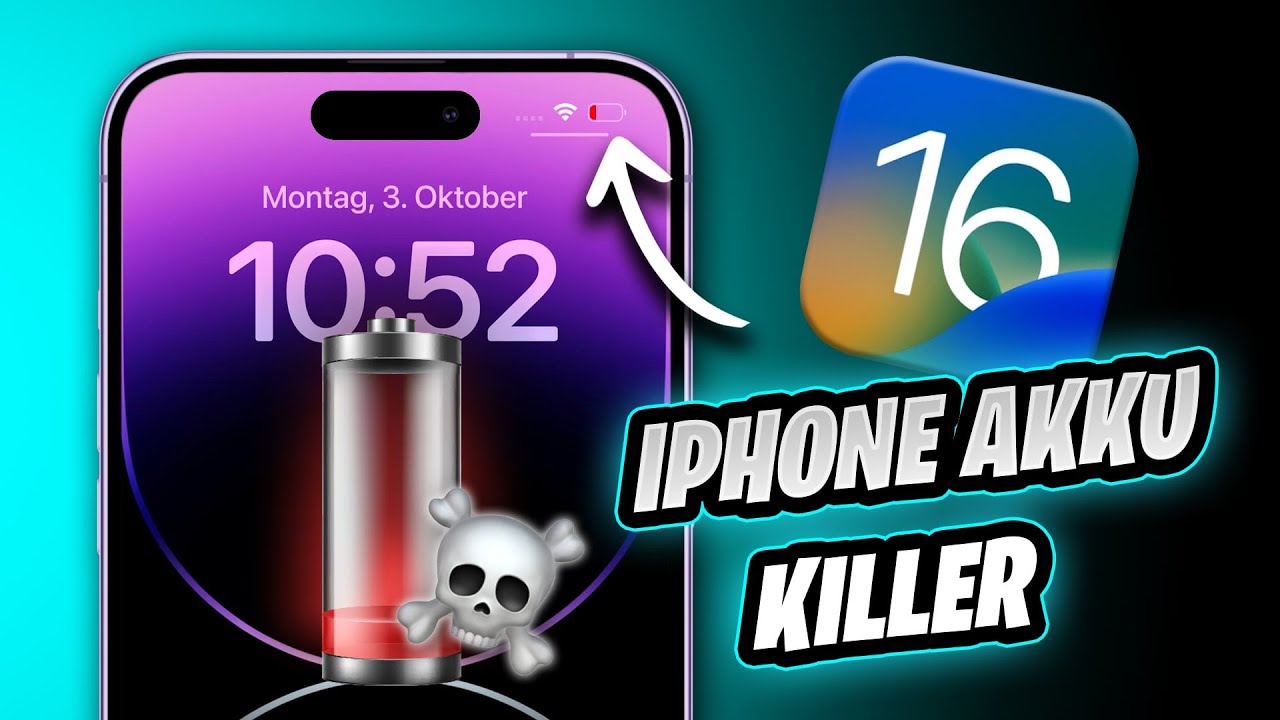 iPhone Akku geht schnell leer mit iOS 16? ☠️🪫 Jetzt iPhone Akku sparen