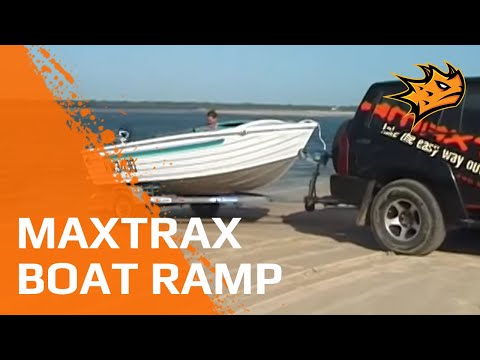 maxtrax beach boat ramp - youtube