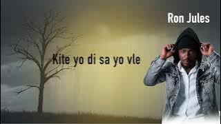 Ron Jules feat Zo-Manno_M PAP REPONN YO (  Video Lyrics)