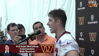 Washington Commanders WR Luke McCaffrey Rookie Minicamp Insights