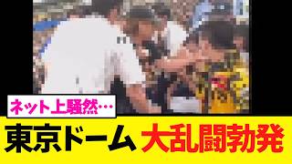 [Giants vs. Tigers] Another brawl breaks out...