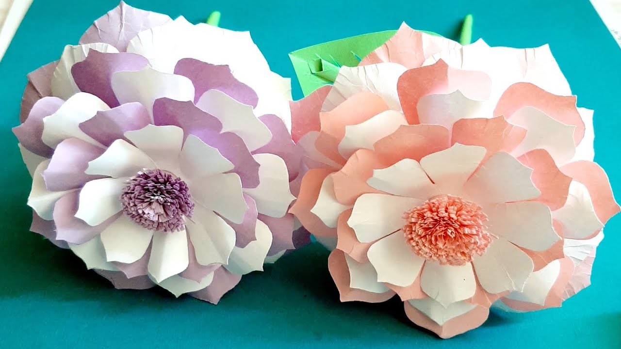 Cute Gift/ Beautiful paper flowers for interior decoration🌸Paper flowers 💐