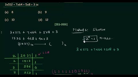 IES Solved Problems (Part 2) - Digital Electronics