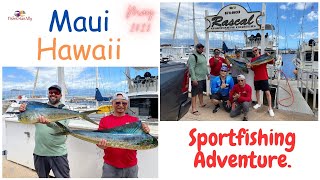 Sport fishing Adventure| Maui Hawaii| Mahimahi Fishing.