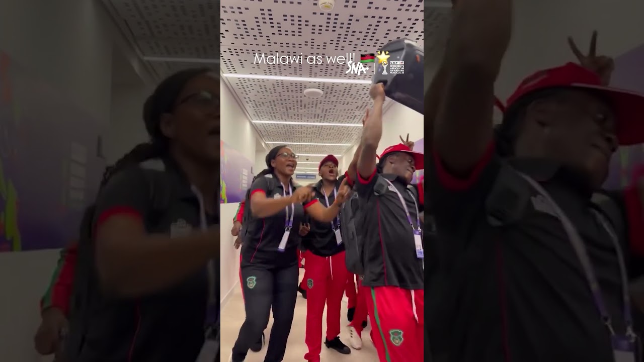 Les joueuses du Malawi débarquent dans une belle ambiance !