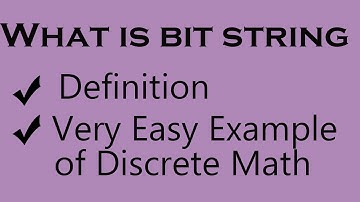 What is a Bit String in Discrete Mathematics | Discrete Mathematics Bit String lecture in urdu\hindi
