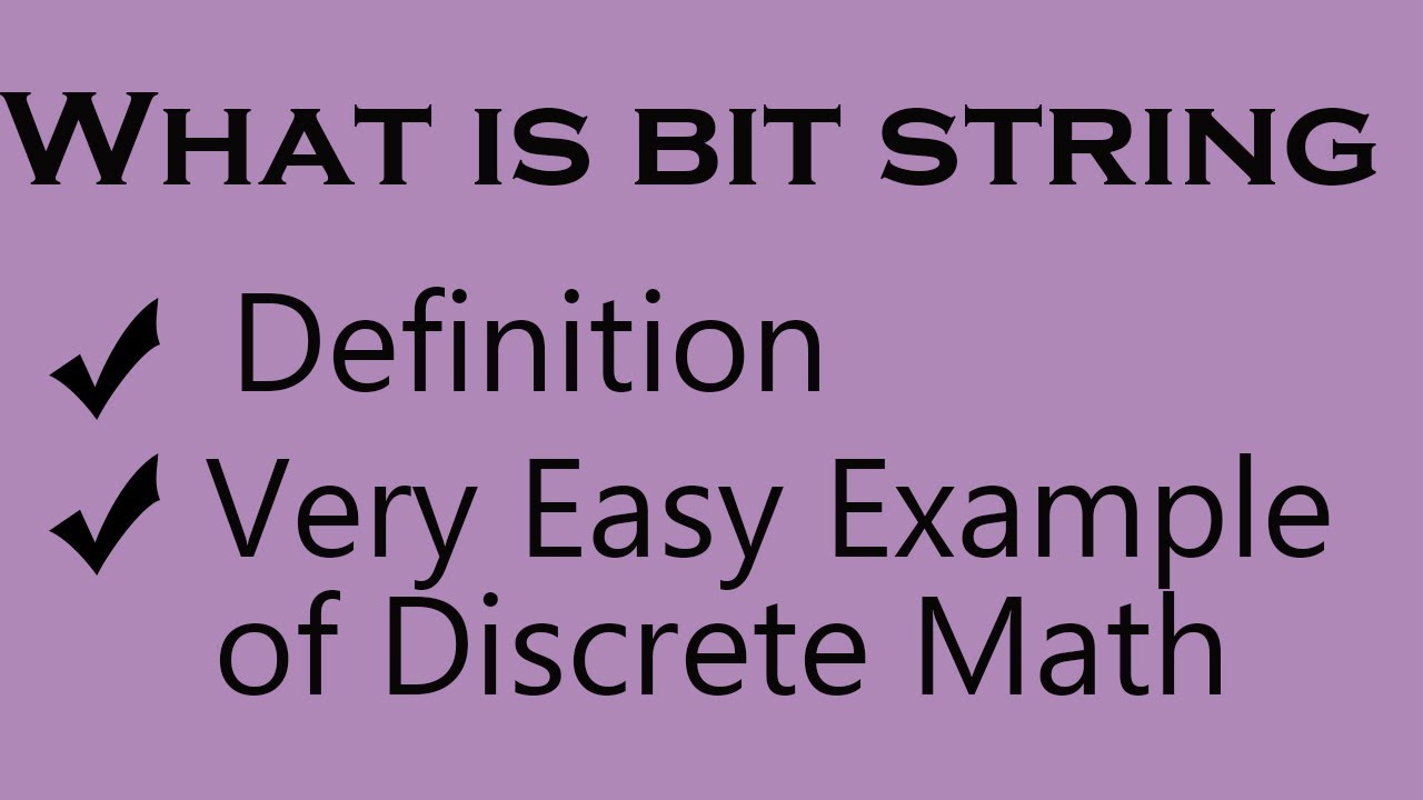 What Is A Bit String In Discrete Mathematics | Discrete Mathematics Bit String Lecture In Urdu\\Hindi