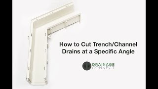 How to Cut Trench/Channel Drains at a Specific Angle