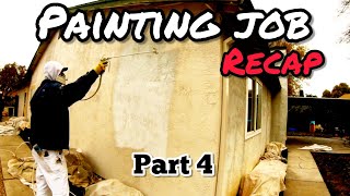 $5000 Paint Job Recap Part 4 (timelapse satisfying)  How i Spray Paint Exterior Stucco House
