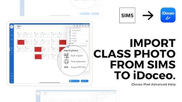 How to export class photo from SIMS to import to iDoceo iPad app?