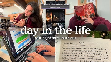 day in the life of an indie author | resting before I burnout #nanowrimo day 9