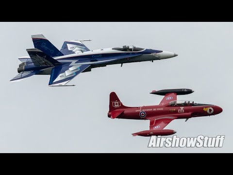 CF-18 Hornet Demo and RCAF Heritage Flight - Airshow London 2018