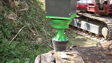 🟢 Wood Splitter OMEF SPV2 PLUS210 on mini excavator