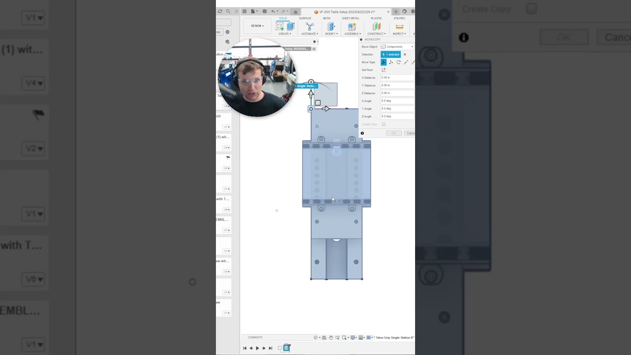 Locating Parametric Vises in Fusion 360
