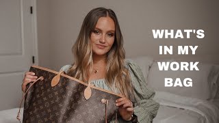 WHAT'S IN MY LOUIS VUITTON NEVERFULL GM WORK BAG. 