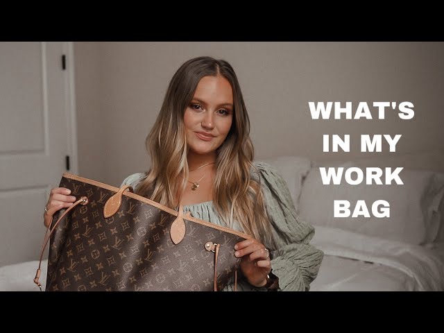 what's in my work bag: louis vuitton neverfull mm 