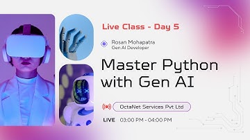 PYTHON WITH GEN AI WORKSHOP DAY 5