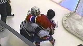 Ian Laperriere vs. Craig Rivet (11-8-97)