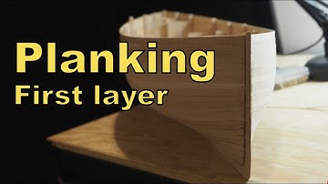 First layer of PLANKING - Ship modeling FIFIE - Part 4