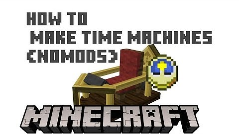 MCPE| How To Create Time Machine (No Mod)