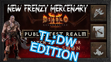 TL;DW EDITION: Best Runeword Weapons for the New Mercenary | Frenzy Act 5 | Diablo 2 Resurrected D2R