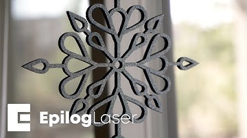 Laser Cutting Plywood Snowflakes