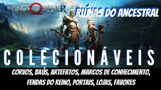 God of War - MORTO E INCHADO  Localizaçao - Todos os Mapas do Tesouro 