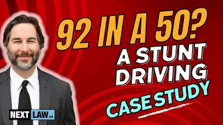 Stunt Driving at 92km in a 50km zone in Ontario - Fight the charge