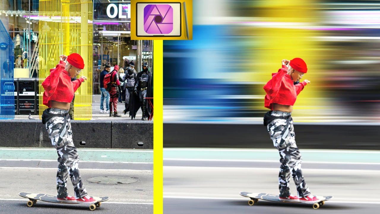 Create Amazing Motion Blur on iPad Affinity Photo YouTube