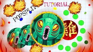 AGAR.IO MOBILE  *BEST POPSPLIT TUTORIAL*